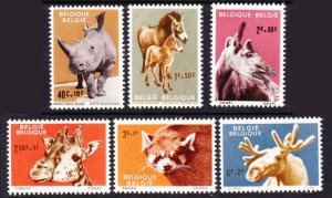 Belgium #B690-5 cpl set MNH animals