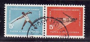 Papua New Guinea.-Sc#171-2-used set-Sports-Commonwealth Games-1962 -