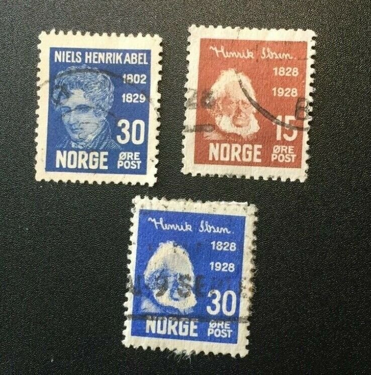 Norway Scott Number 133, 135, 148 Used