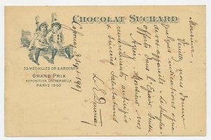 Postal stationery Switzerland 1907 Chocolate Suchard