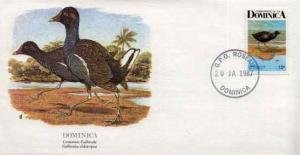 Dominica, First Day Cover, Birds