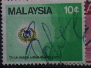 ​MALAYSIA STAMP:1965 FAMOUS PEOPLE AND PICTORIA STAMPS - USED VERY FINE #M-10