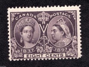 Canada 1897 #56 ** MNH F - 8 Cent Diamond Jubilee - Superfleas  cv $180
