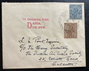 1933 Dum Dum India First Experimental Flight Airmail cover To Calcutta 53 Flown