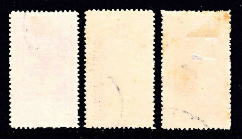 SAUDI ARABIA  EARLY OVERPRINTS USED x3 COLLECTION LOT YOU IDENTIFY AND GRADE #1