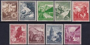 Germany 1938 Sc B123-31 set MLH*