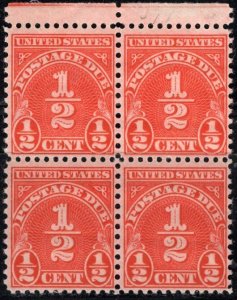 USA; 1931: Sc. # J79a. MNH Perf. 11 x 10 1/2 Block of Four