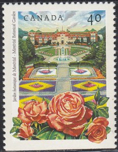 Canada 1991 MNH Sc #1314 40c Montreal Botanical Garden, Quebec - from bottom ...