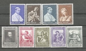 Vatican  383-386  , 387-391  MNH