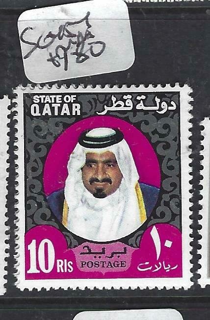 QATAR  (PP2306B)  SHEIKH 10R    SG 454       MNH