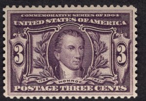 US #325 Fine/Very Fine. w/Original Gum. Never Hinged.