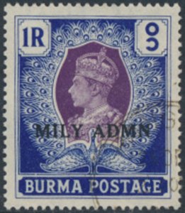 Burma   SC# 47  Used   Mily Admin   see details & scans