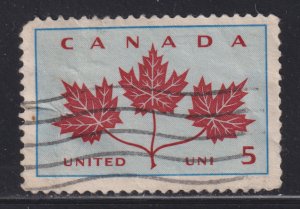 Canada 417 Canadian Maple Leaves 5¢ 1964