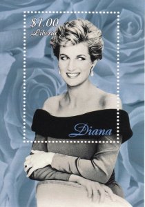 Liberia 1997 TRIBUTE TO DIANA s/s Perforated Mint (NH)