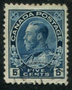 Canada SC# 115 (SG# 206a)  King George V 8c canceled