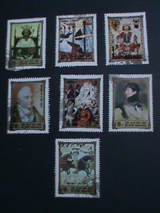 ​KOREA AIRMAIL STAMP-1984-FAMOUS BRITISH MONARCHS PAINTINGS LARGE CTO STAMP#4-