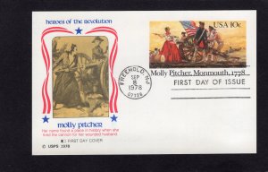 UX77 Molly Pitcher, FDC Fleetwood