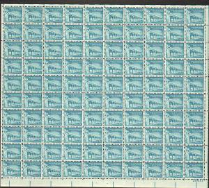 US #1031A Mint Sheet Gov Palace New Mexico 