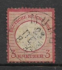 Germany Sc. #23 / Mi. # 25 3 Kreuzer Used L145