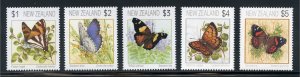 New Zealand 1075-79 MNH Butterfly Set from 1998