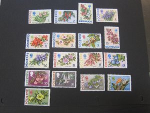 Bermuda 1970 Sc 255-271 MNH