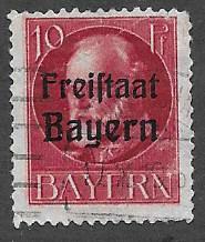 Bavaria  Scott 196  Used