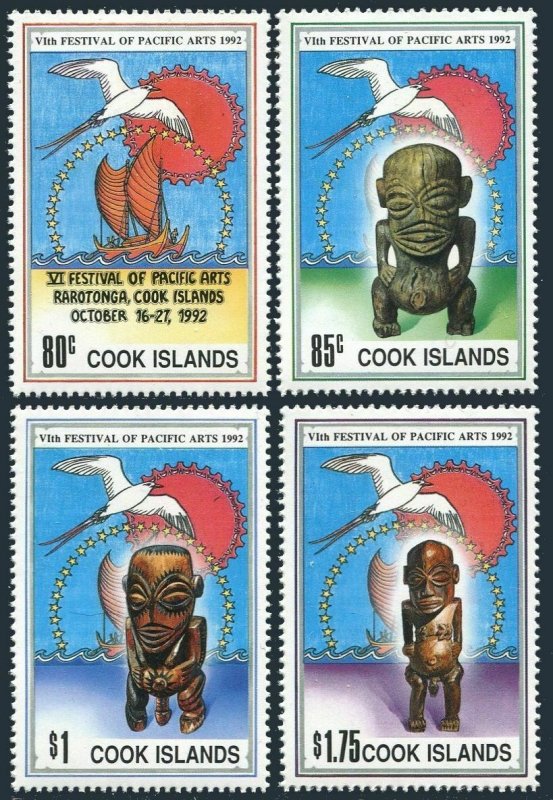 Cook Isl 1111-1114,MNH.Michel 1362-1365. Festival of Pacific Art,Rarotonga,1992.