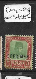 MALAYA TRENGGANU  (P3012B)  $3.00 SG 42S SPECIMEN MOG