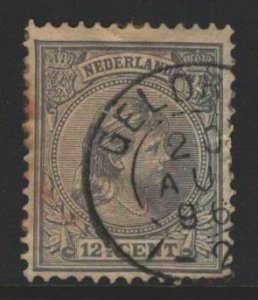 Netherlands Sc#44a Used