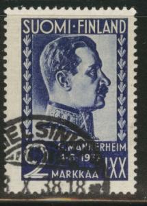 FINLAND SUOMI Scott 213 used 1937 stamp