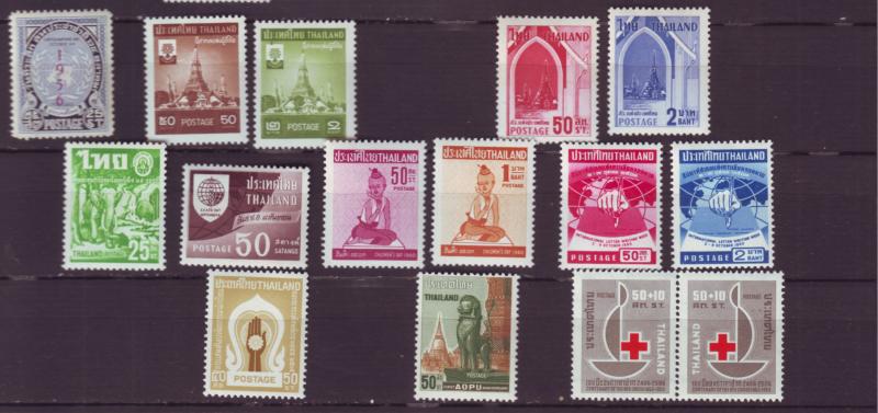 J20520 Jlstamps thailand mh #320,337-8,339-40,341-46,391,394,b42a pair