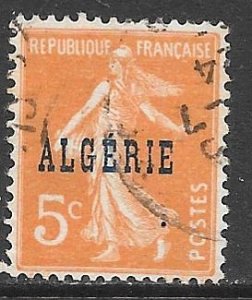 Algeria 5: 5c Overprint, used, F