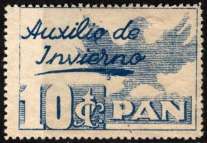 1936 Spain Civil War Charity Poster Stamp 10 Centimos Winter Aid Stamp Bread