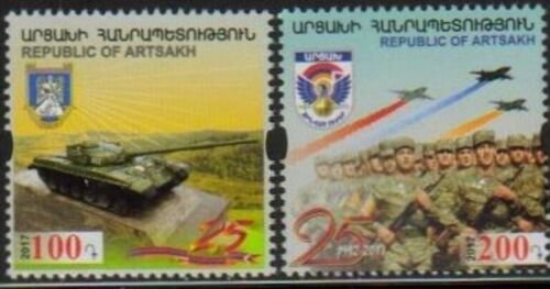 Armenia, Nagorno Karabakh  #140-141  25th Anniversary of Karabakh Army 