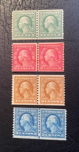 *US Coil Pairs, #490, #492, #495, #496, Unused, two are coil line pairs