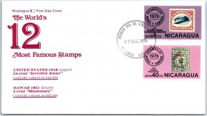 US FLEETWOOD CACHETED FIRST DAY COVER THE WORLD'S 12 MOST FAMOUS STAMPS PART 2