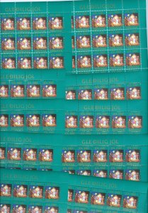 Faroe Islands. 1987.10 Sheet,Christmas Seal. Mnh. 2 Diff. Perf. Stars,Christmas.