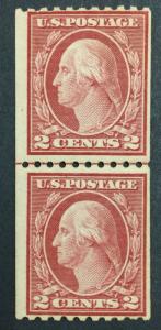 MOMEN: US #488 LINE PAIR MINT OG NH $90 #20062