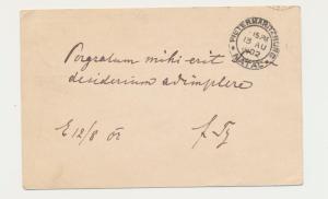 CAPE OF GOOD HOPE 1902, UMZIMKULU TO PINETOWN, ½d CARD