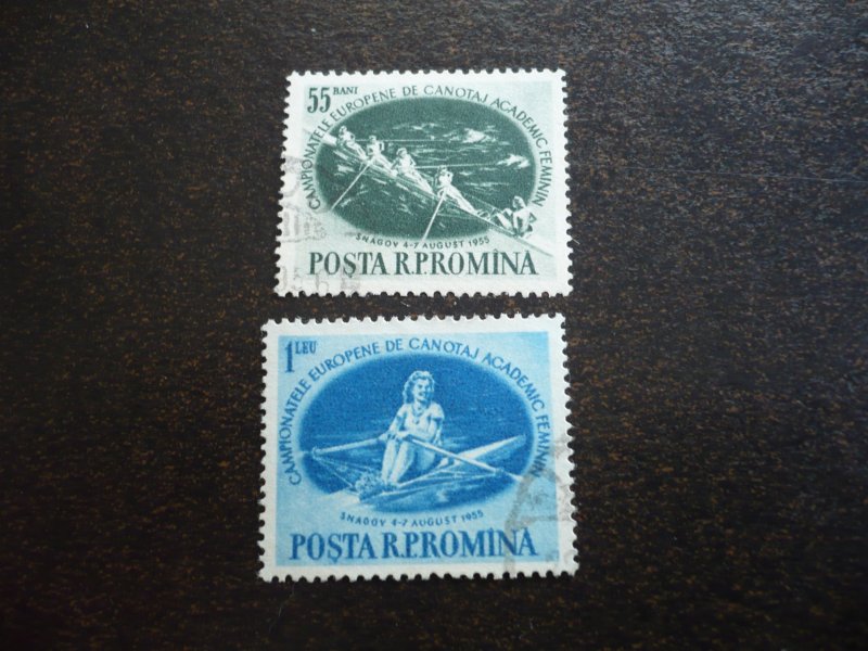 Stamps - Romania - Scott# 1054-1055 - Used Set of 2 Stamps