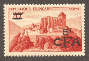 Reunion Scott 286 HROG - 1950 France #630 Surcharged - SCV $10.00