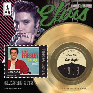 Sierra Leone - Elvis Presley, One Night - Souvenir Sheet SIE1209S