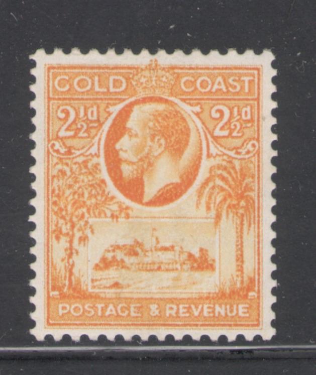 Gold Coast 1928 King George V 2 1/2p Scott # 102 MH