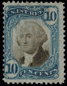 R109 10¢ Second Issue Documentary Stamp (1871) Used