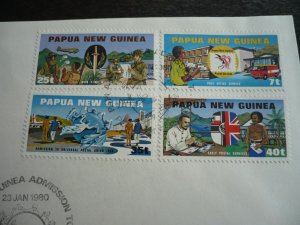 Postal History - Papua New Guinea - Scott# 512-515 - First Day Cover