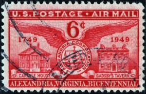 SC#C40 6¢ Alexandria Bicentennial (1949) Used