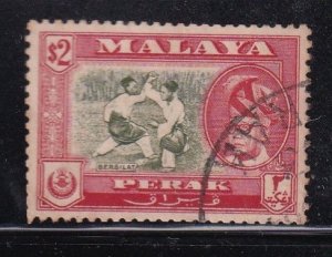 Malaya Perak 1957 Sc 136 $2 Used