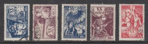 Russia Scott #693-697 Used