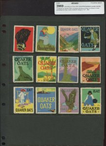 1915 PPIE SOUVENIR QUAKER OATS COMPANY 12 POSTER STAMPS (3009) CALIFORNIA