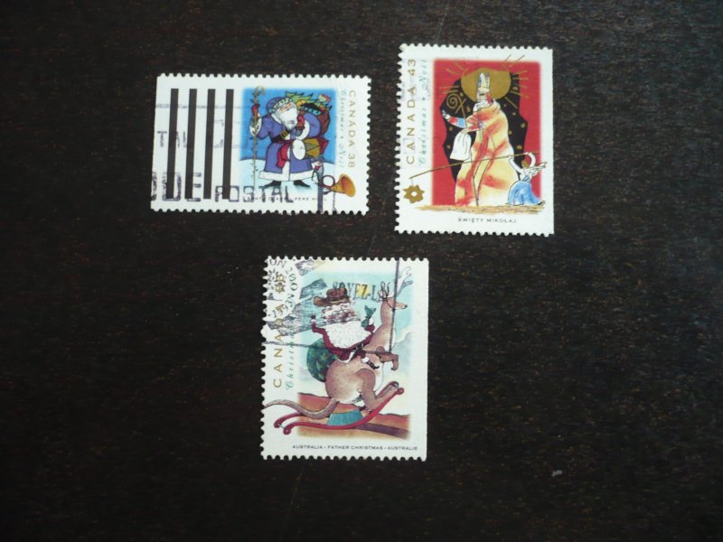 Stamps - Canada - Scott# 1499,1501,1502 - Used Part Set of 3 Stamps